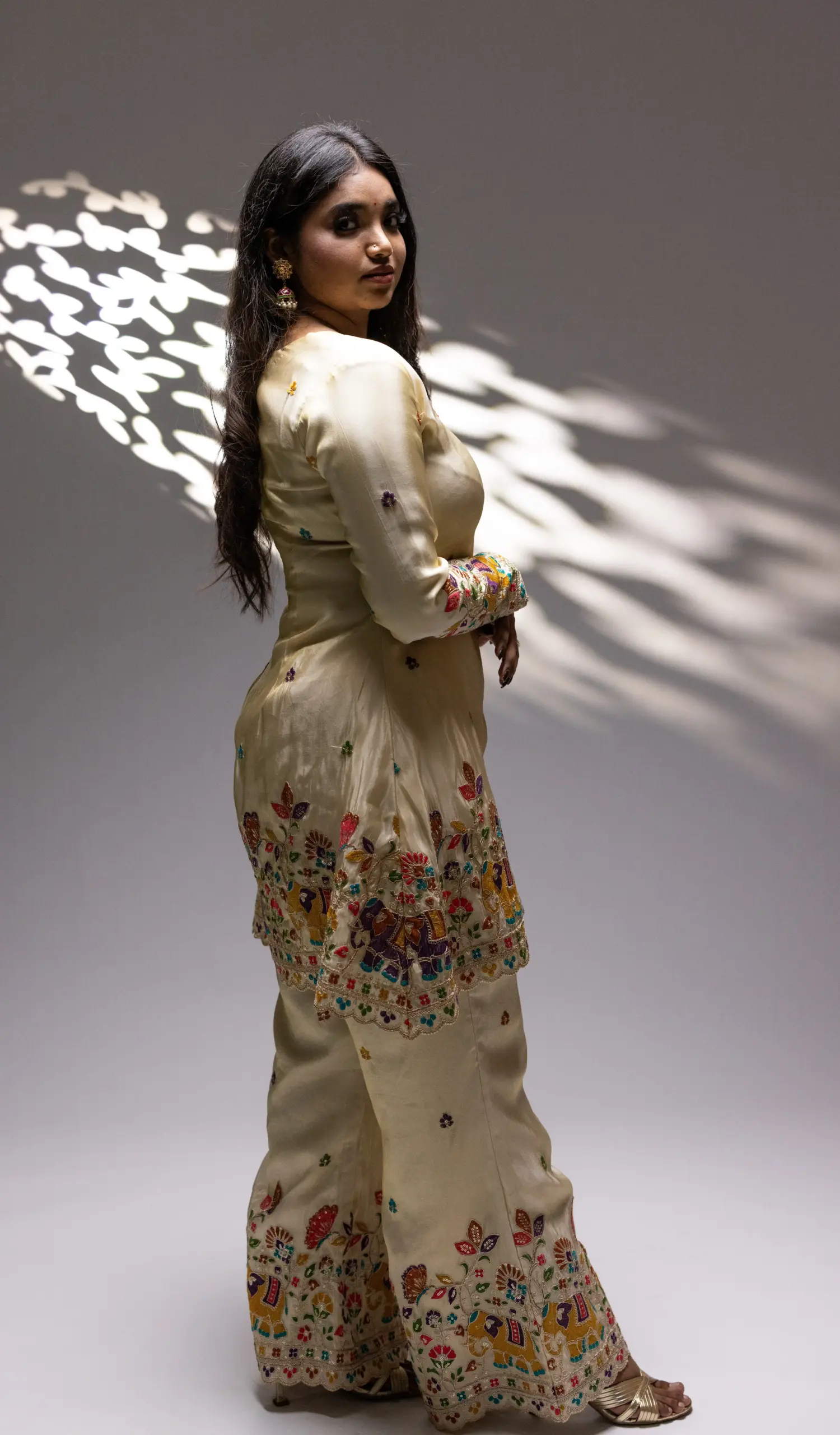 Ketaki Beige Cord Set - Image 3