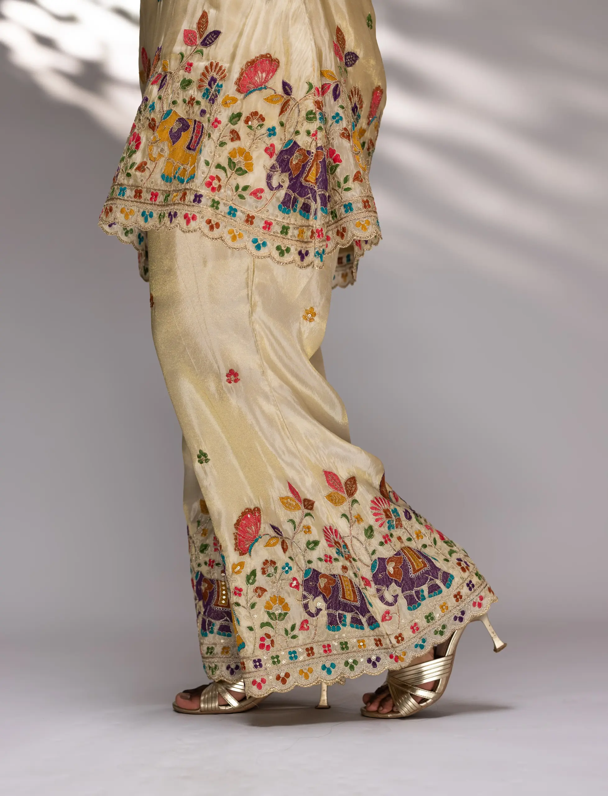 Ketaki Beige Cord Set - Image 2